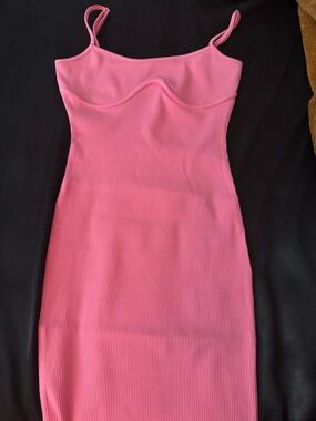 Fashion Nova Ribbed Pink Top